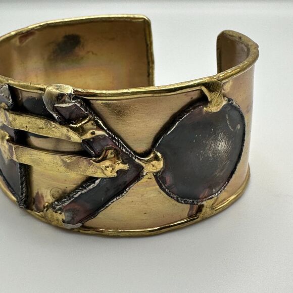 Creative Copper Handmade Copper Bangle Bracelet Artisan Abstract - Picture 4 of 6